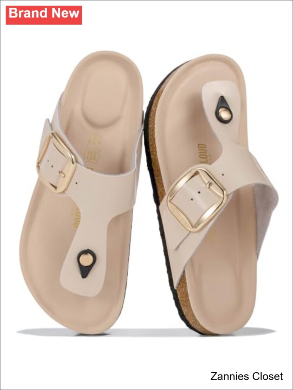 ✨ Project Cloud 100% Genuine Leather Thong Sandals Slides Women Comfort